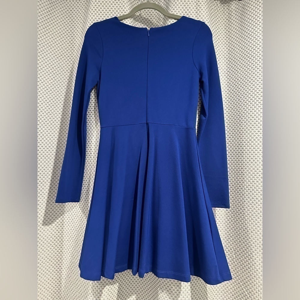 Lulus Forever Chic Royal Blue Long Sleeve Dress New Small - Picture 5 of 10